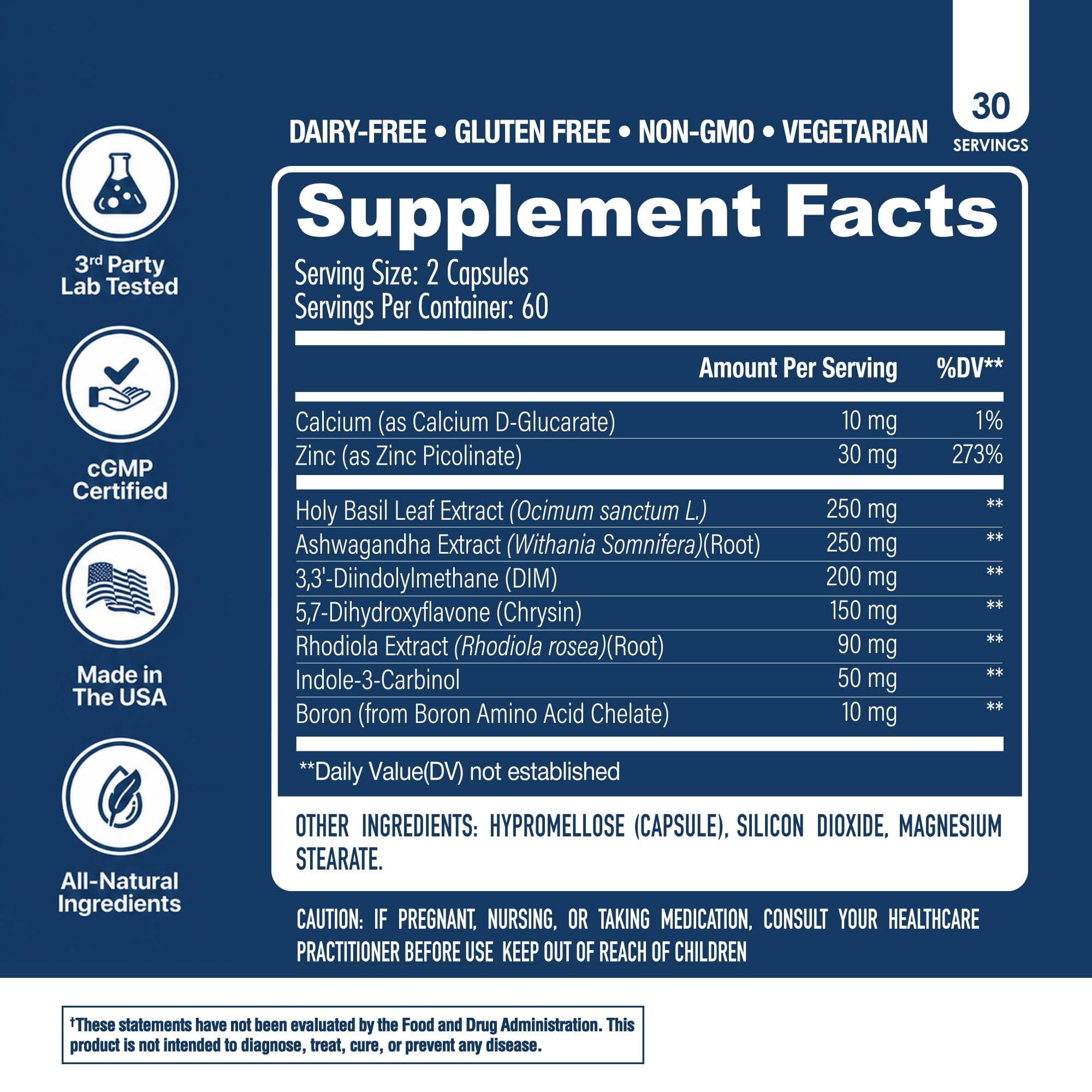NuEthix Formulations Estro-Cort Anti-Estrogen Nutritional Support Dietary Supplement, 120 Capsules — Amazon image 4