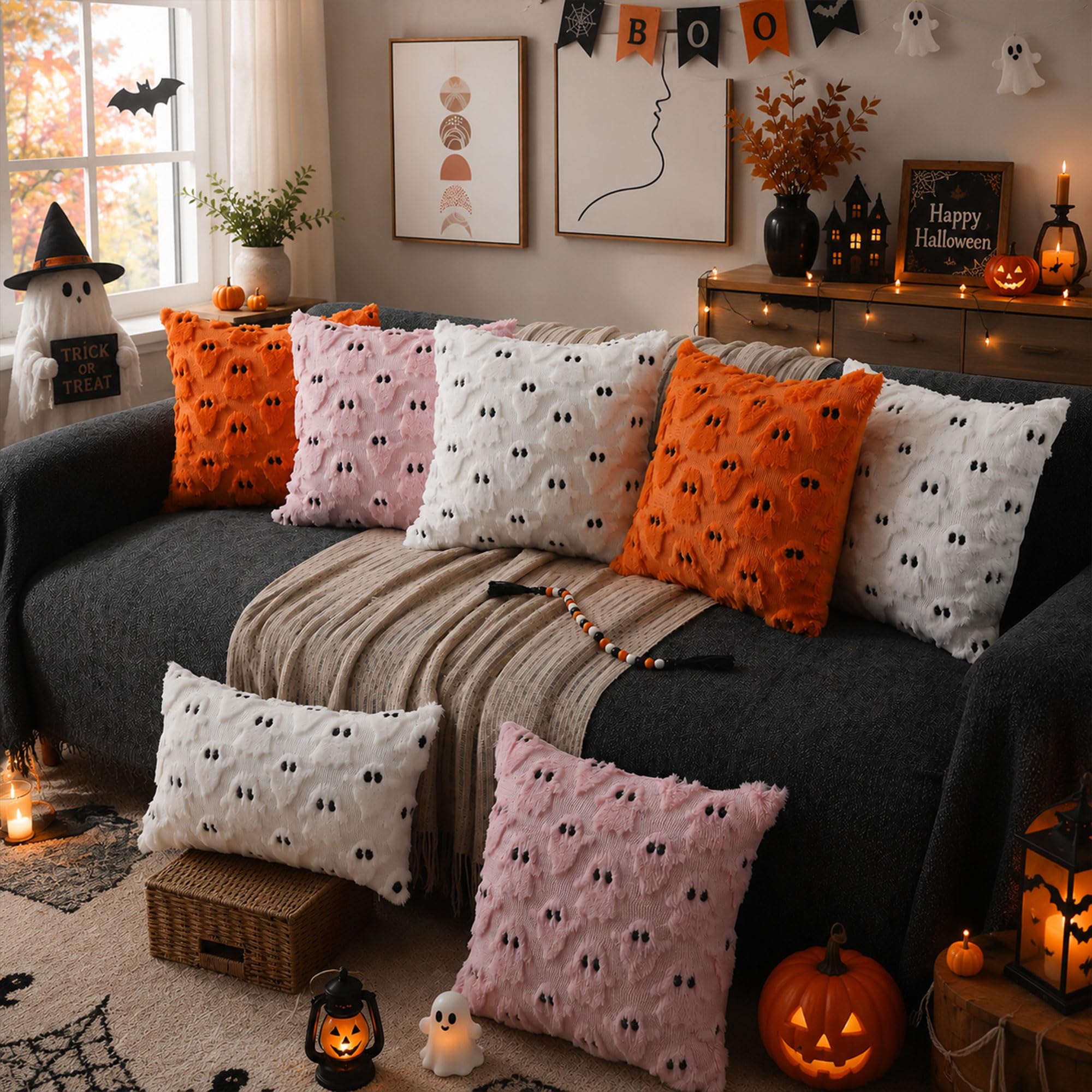 Amazon.com: DFXSZ Halloween Pillow Covers 18x18 inch Set of 2