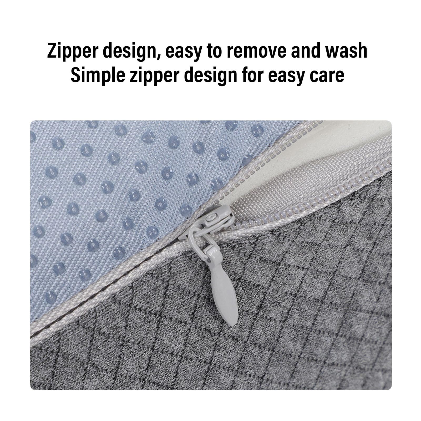 Fyearfly Almohada de pierna de cuña para aliviar el dolor, espuma viscoelástica multifuncional con funda desmontable, cómoda almohada de elevación de piernas para un mejor sueño