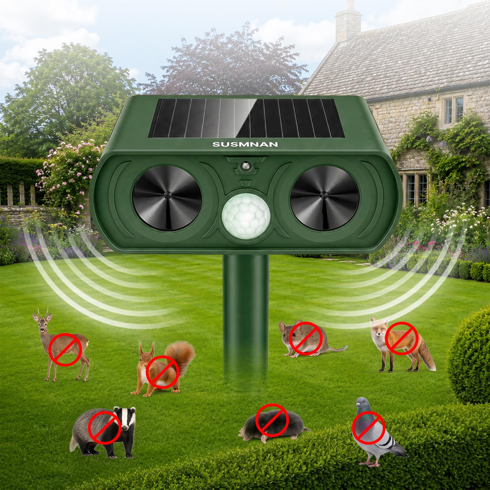 Cat Repellent for Gardens UK, Squirrel Repellent Waterproof