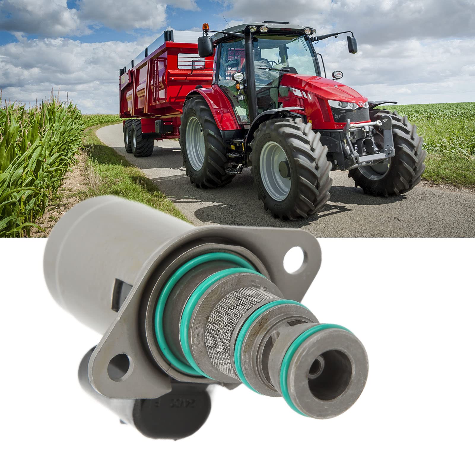Électrovanne de Pompe Hydraulique, Longue Durée de Vie Pratique SV98 T39 Réponse Rapide pour Tracteur (12V)