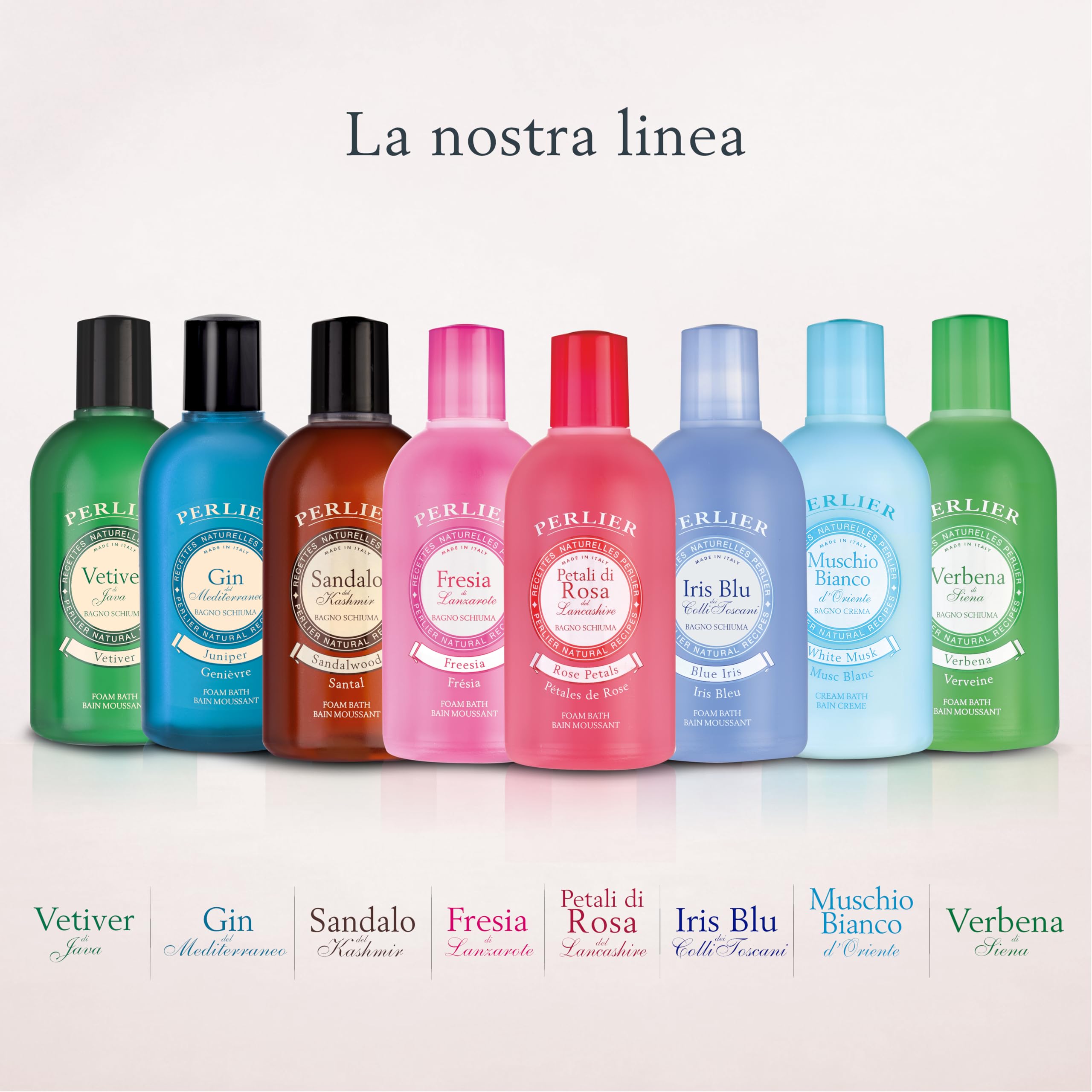 Perlier Ricette Naturali, Bagno Schiuma Muschio Bianco, Neutro, 500 Millilitro