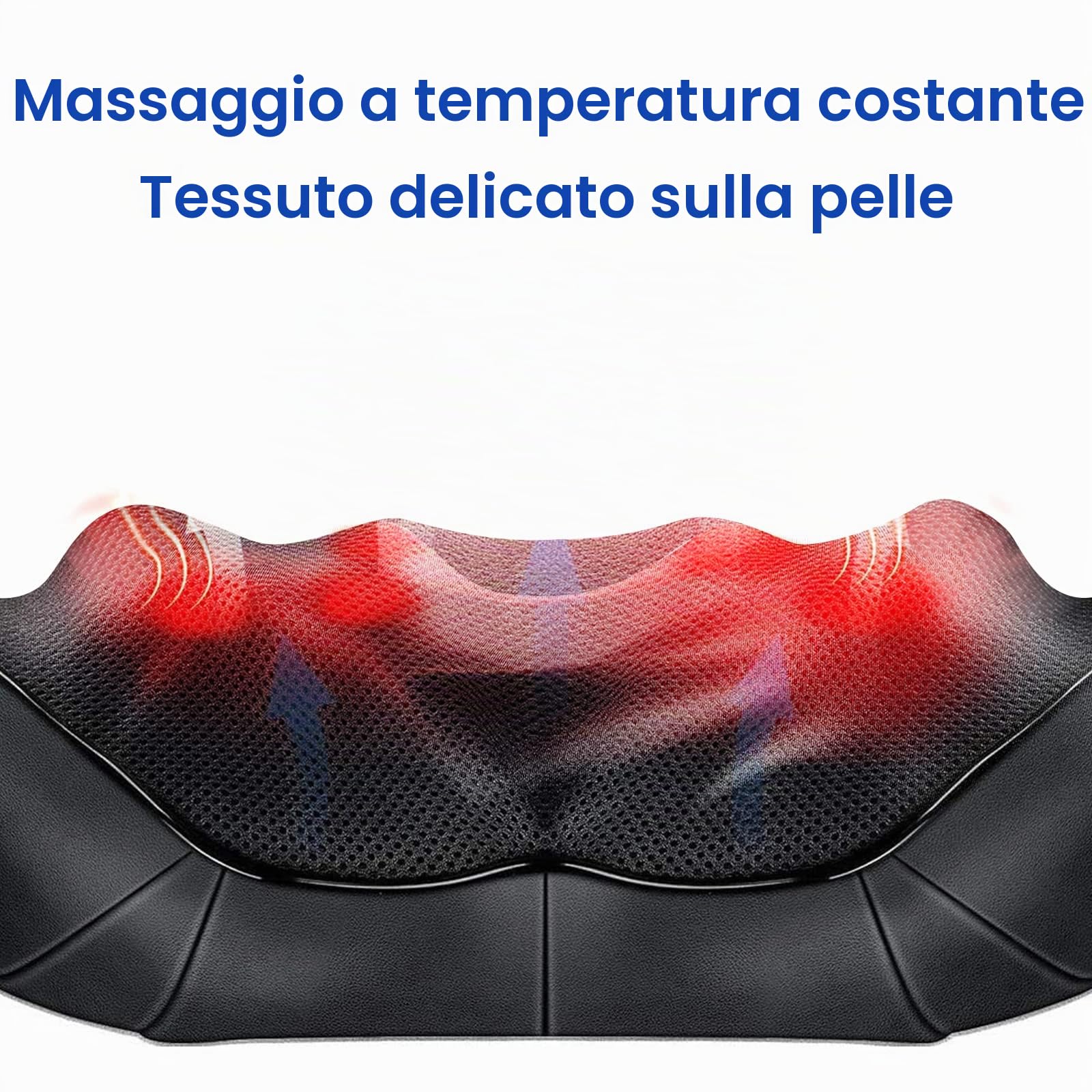 LAOBEN Massaggiatore di tessuto profondo Shiatsu massaggiatore cervicale con funzione termostatica massaggiatore elettrico per collo spalle schiena muscolo sollievo dal dolore a casa ufficio e auto
