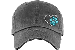 Paw Print Hat - Baseball Cap or Ponytail - Dog Mom Hat for Animal Lovers
