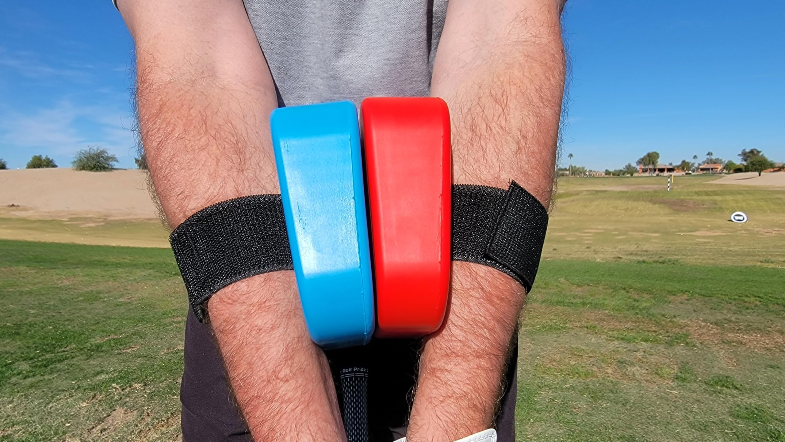 Golf Swing Stacker Golf Swing Trainer - Promotes Square Clubface, in-Sync Turn & Balance - Improves Chipping & Shots, Gains Strokes - Golf Accessories for Men