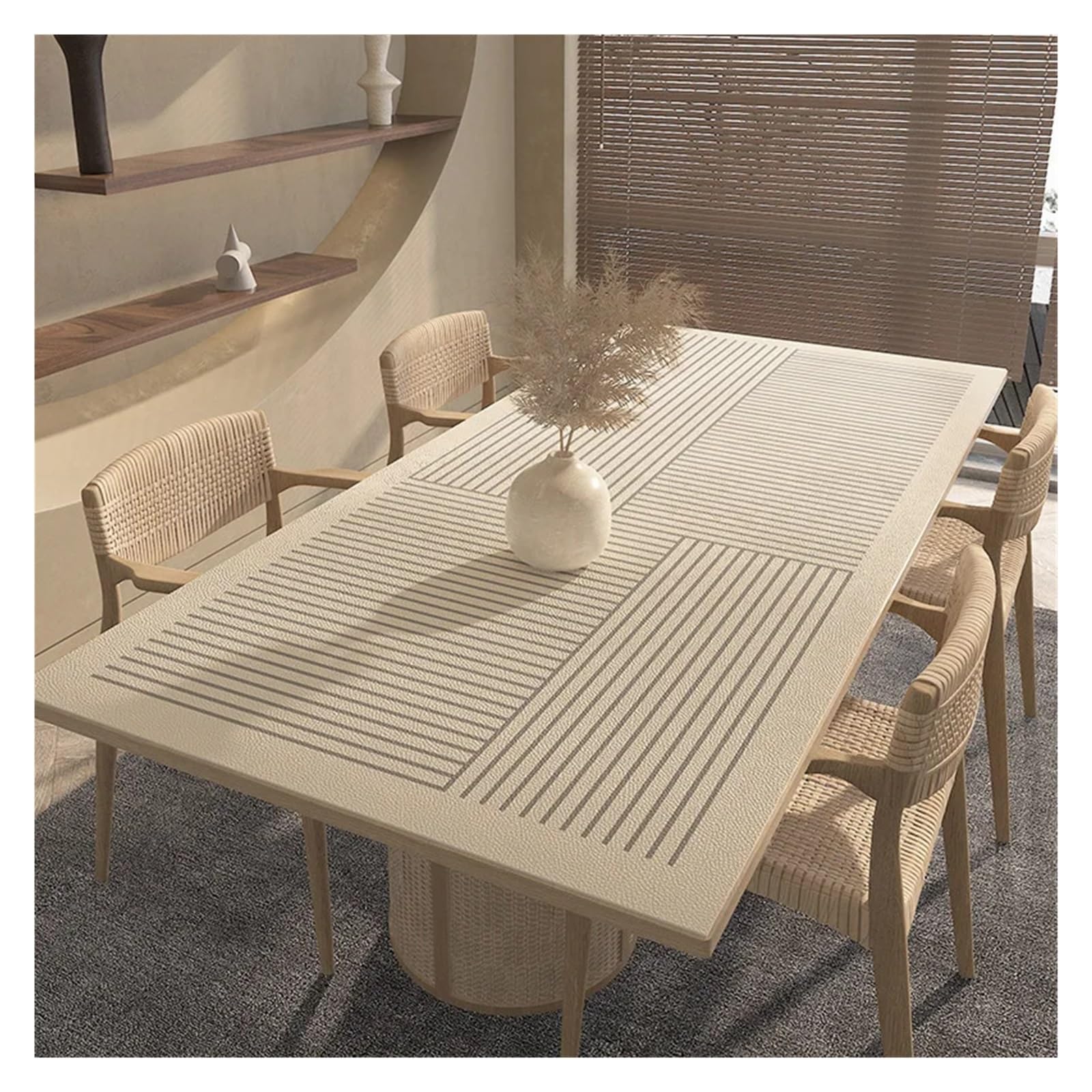 Sottomano da scrivania in pelle, tovaglia impermeabile antiolio, copertura rettangolare e tovagliette for ufficio e casa(Color 2,90x90cm)