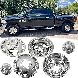 4pcs 17inch Dually Bolt On Wheel Simulators Fit for 2003-2018 Ram 3500