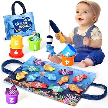 Yitical Yitical Jeu de Pêche Montessori en Tissu