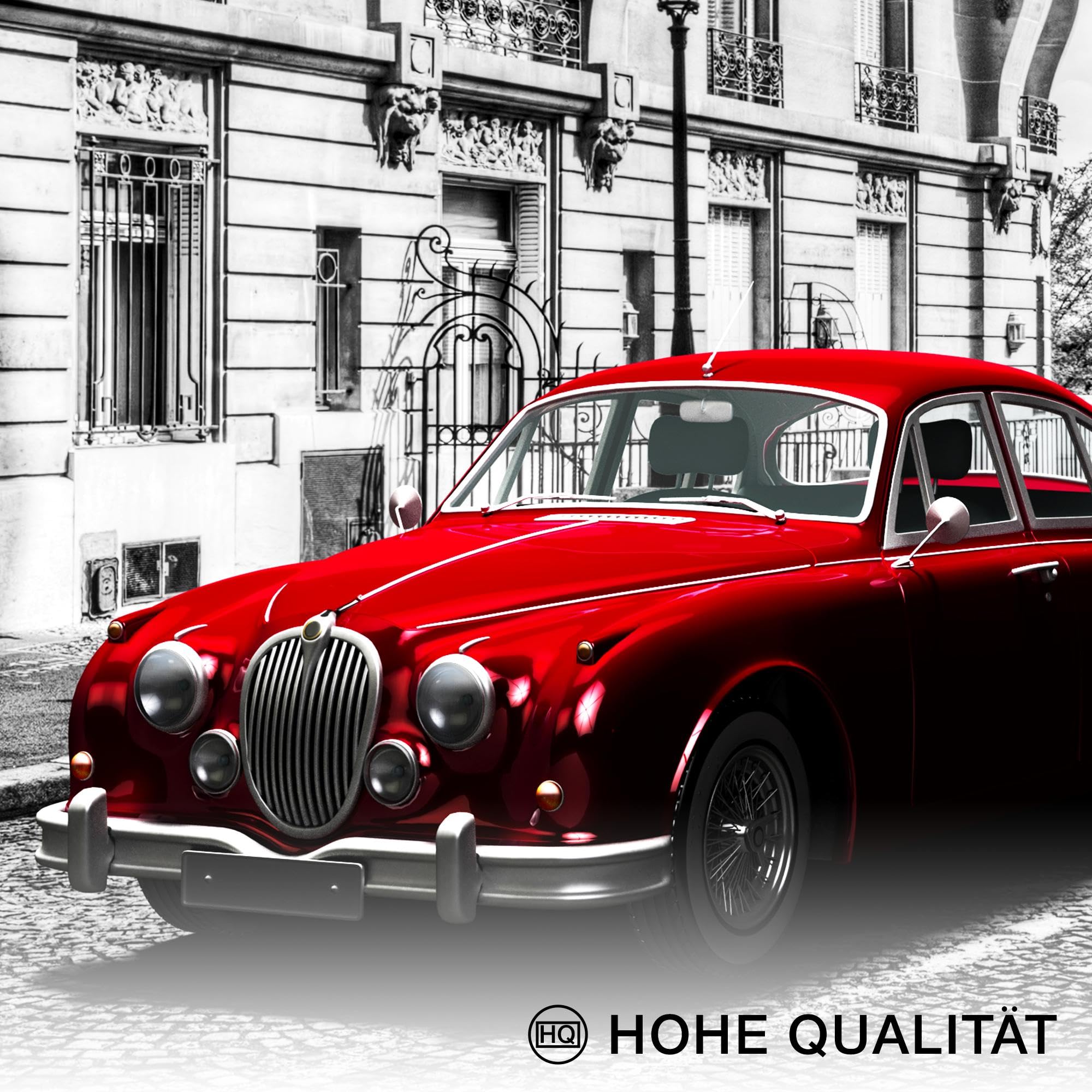 Cuadros Londres Paris Ciudades - CON ESTILO, SIN NECESIDAD DE MARCO - Moderne Collage Negro Rojo - Salón Dormitorio - N024563a