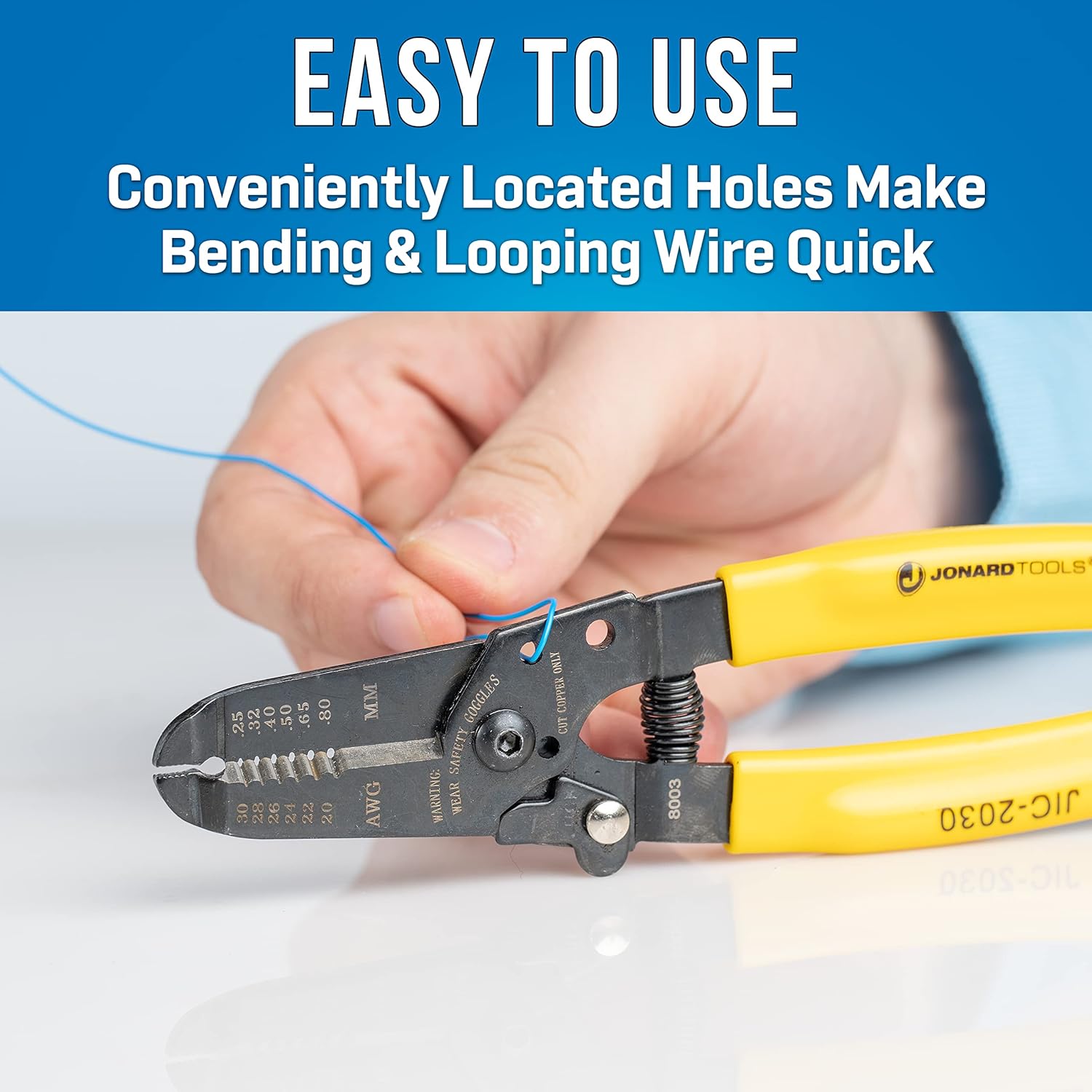 Jonard Tools JIC-2030 20-30 AWG Wire Stripper and Cutter, 6-3/4" Length (Pack of 2)