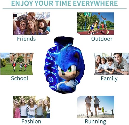 Miniatura 6 de Sudadera con capucha de dibujos animados para jóvenes, sudaderas casuales de moda para niños y niñas