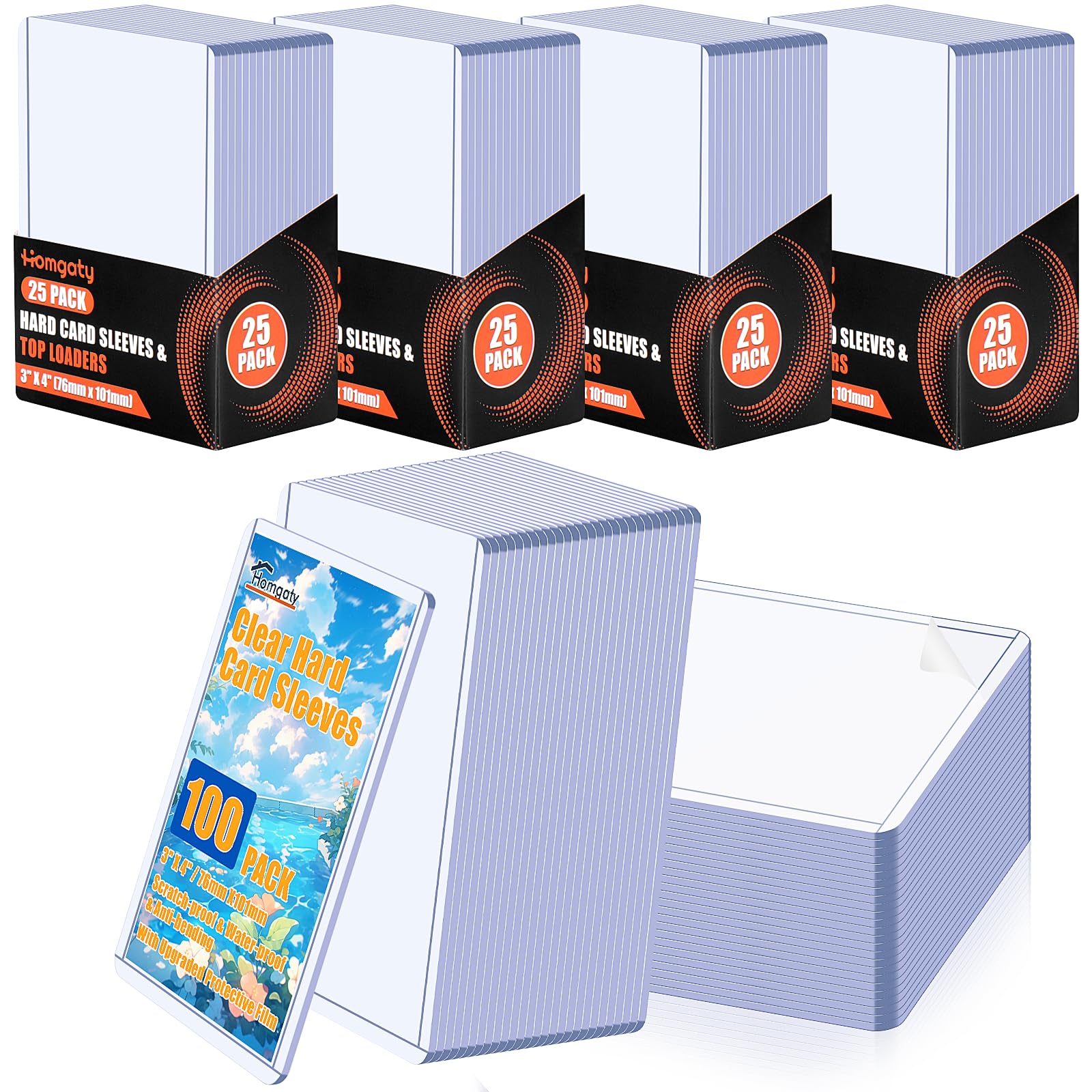 Homgaty 100PCS Card Sleeves