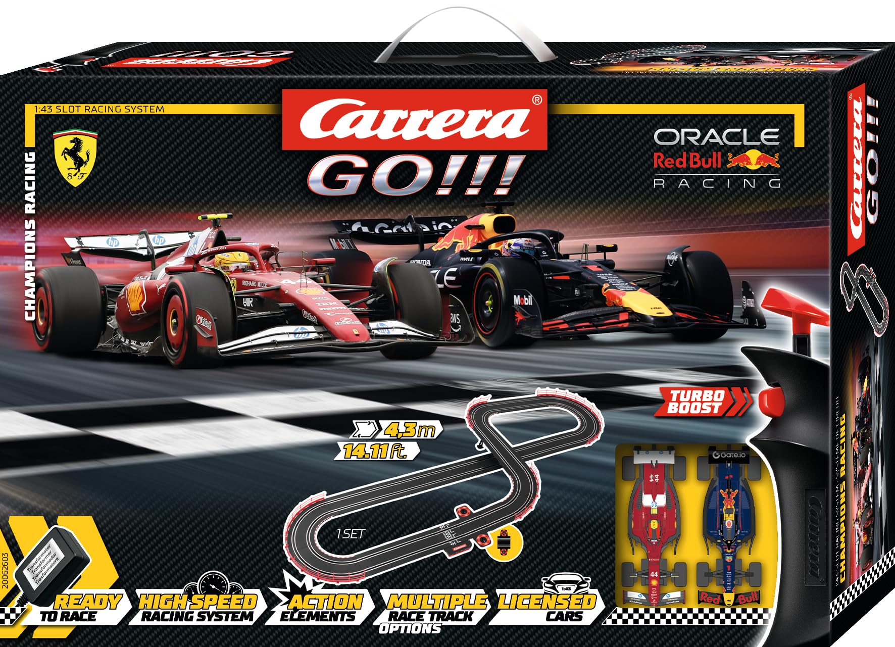 Amazon.com: Carrera GO Slot Car Toy Race Track Set with High-Speed
