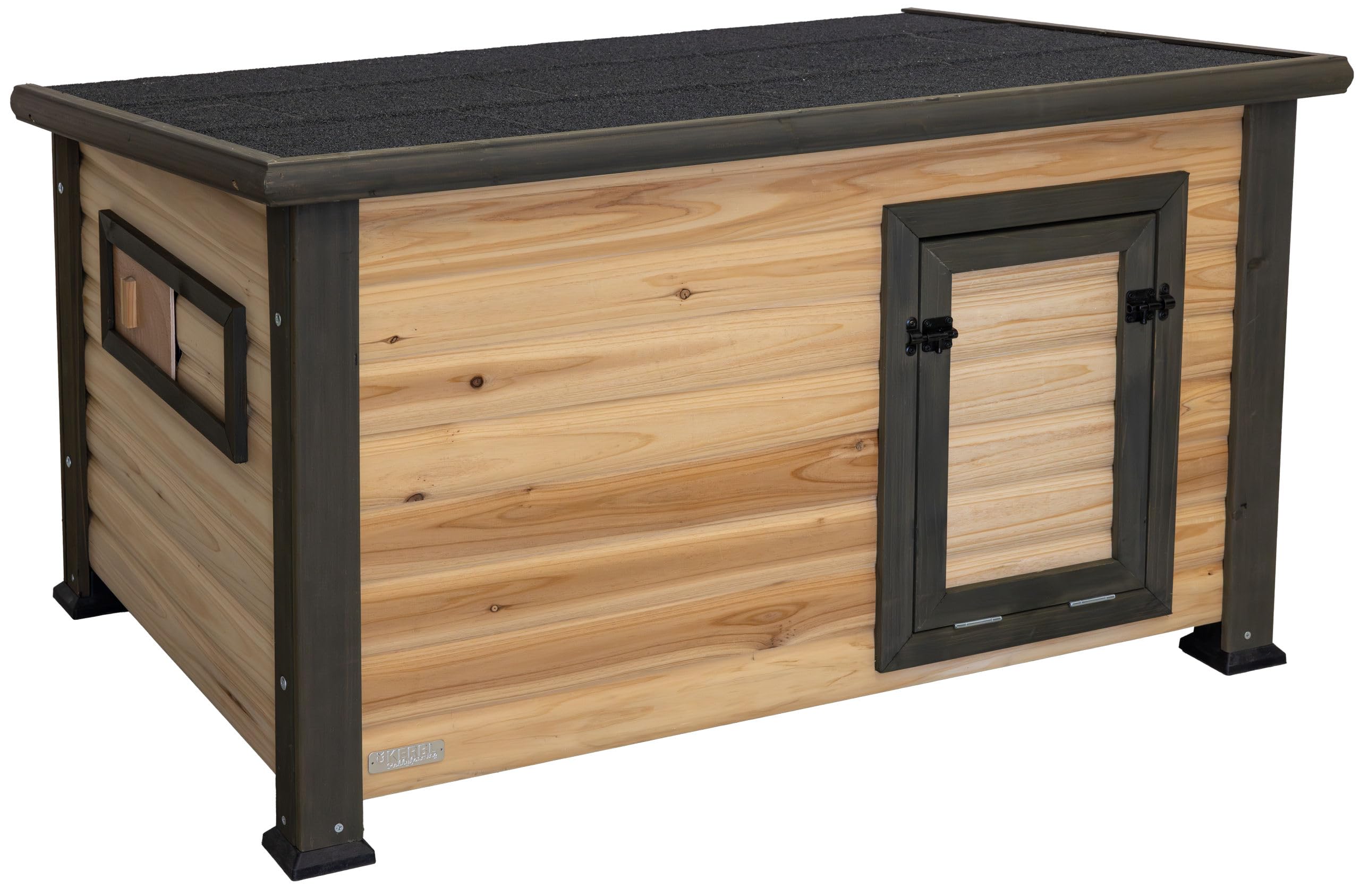 Kerbl Hobbyfarming Gallinero para Patos y Gansos Duck Town XL, 115x77x67 cm, casa para Patos, gallinero para Animales pequeños, Abeto, Gansos, Animales pequeños