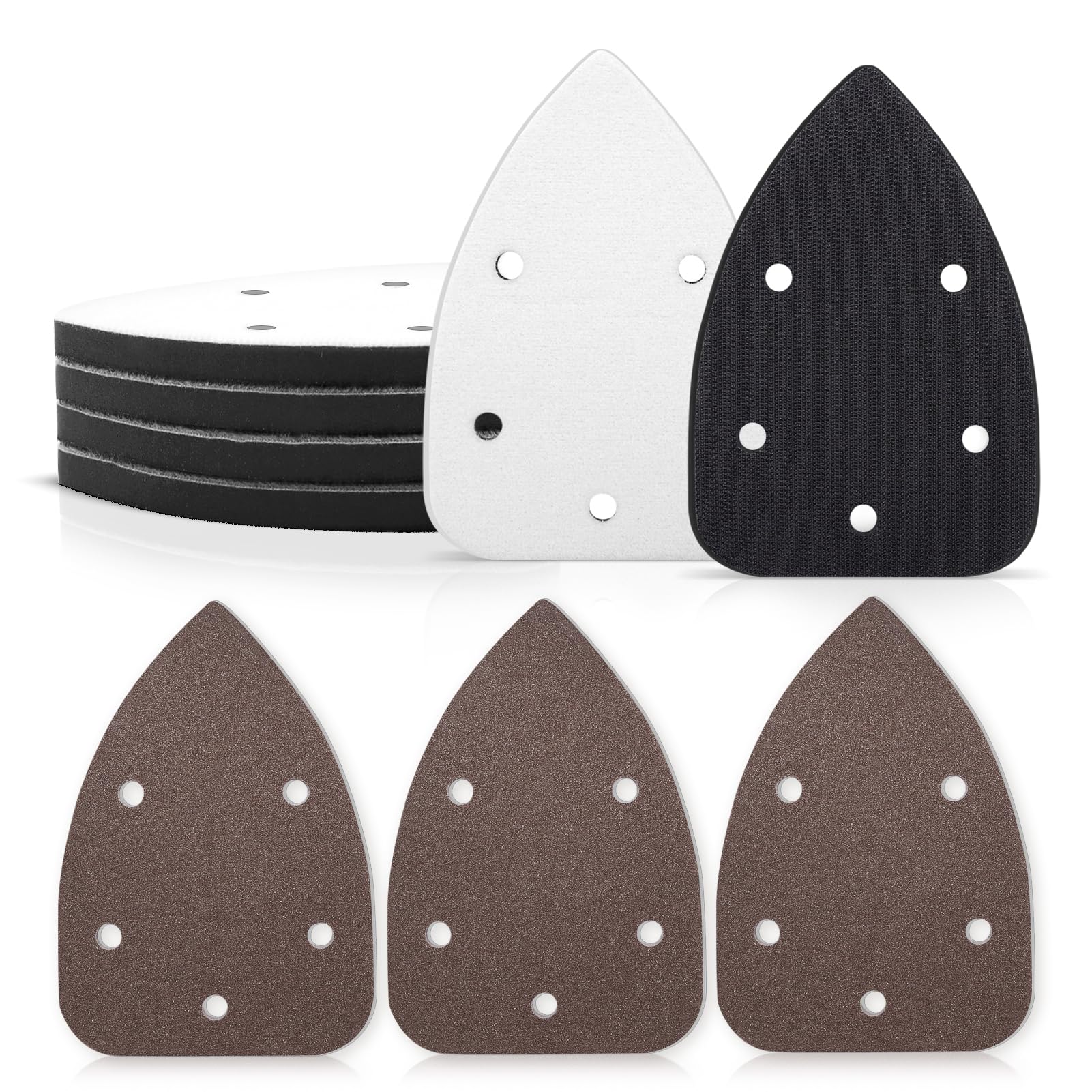 3 Inch Sanding Pads - 6 Pack for Orbital Sanders -12
