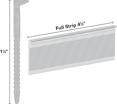 Powernail L12520 20 Gauge 1-1/4 Inch Length HD L-Cleat Nail for Hardwood & Engineered Flooring (Box of 1000)