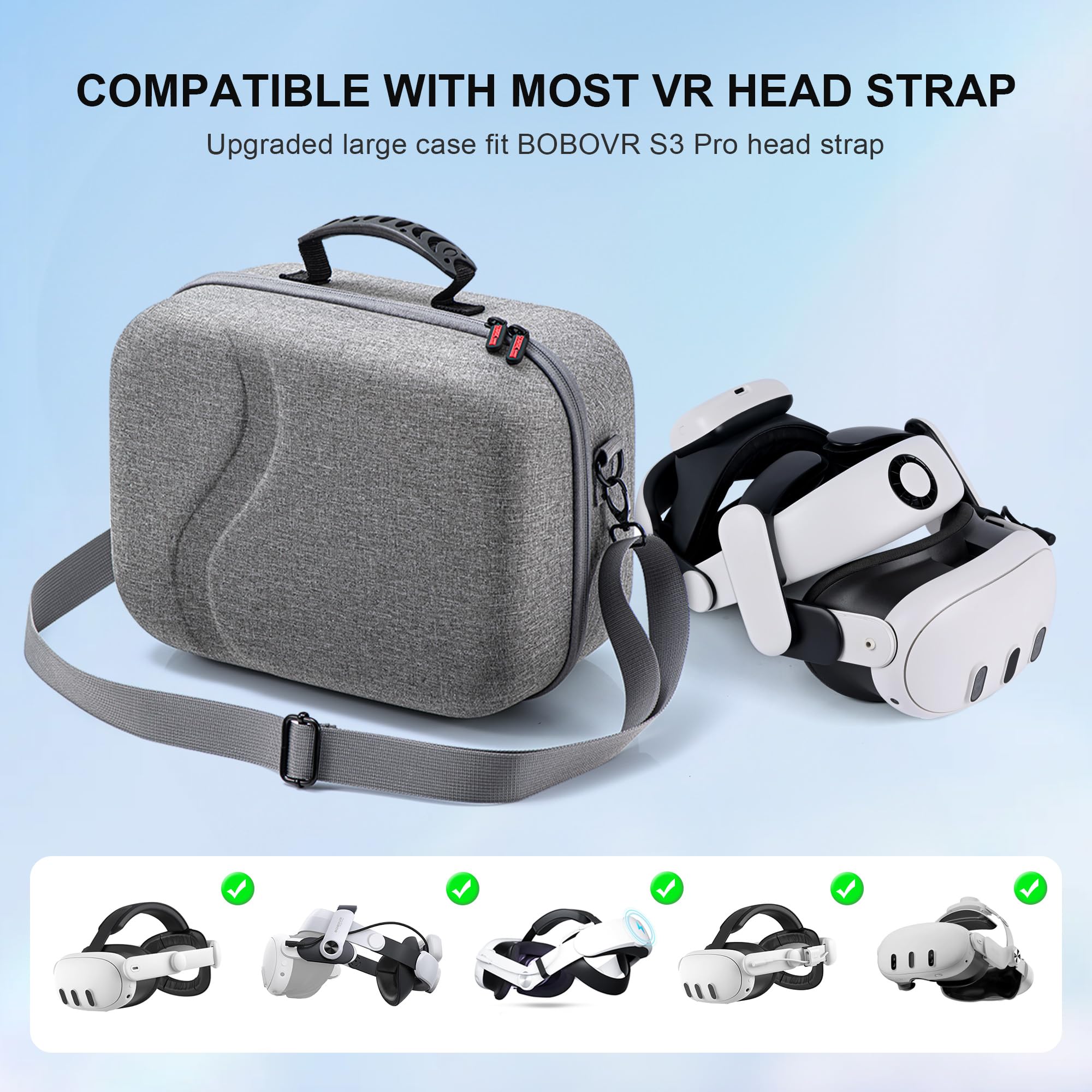 Große Tragetasche Für Meta Quest 3S - XL Hartschalen Case Für VR Headset