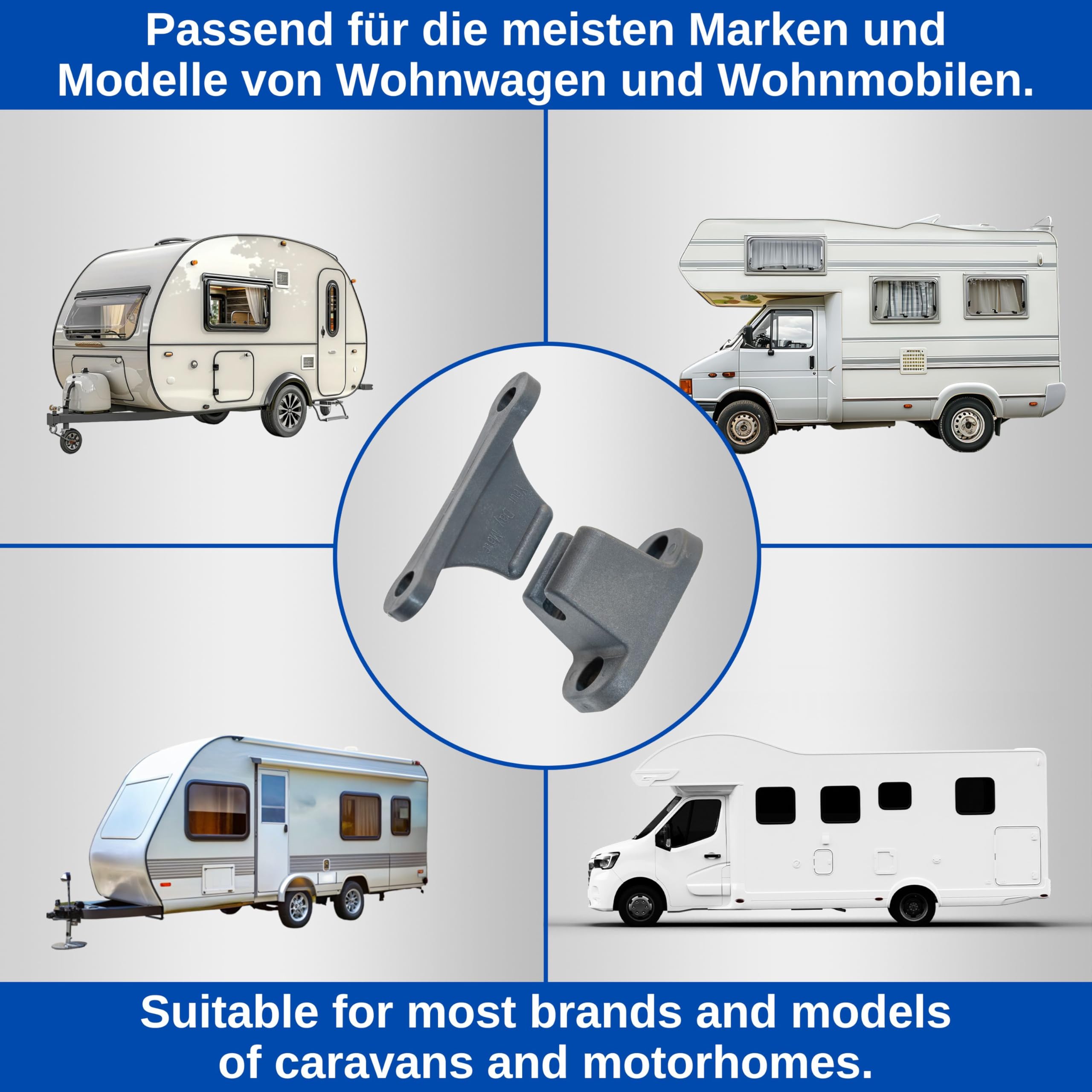 Fermaporta SIFI EURAMAX Per Camper E Caravan - Colore Grigio Chiaro Di Serie - Foto 5