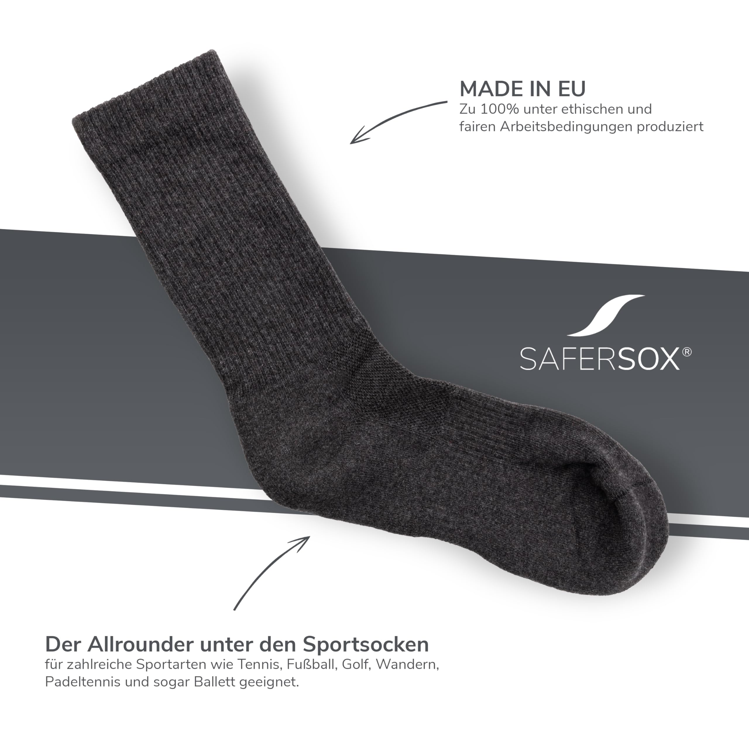 Safersox Chaussettes anti-moustiques pour sport et plein air