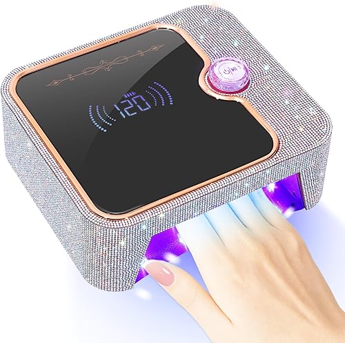 Luz UV para uñas, lámpara de uñas UV recargable, lámpara de secado rápido de uñas, esmalte de uñas de gel, luz UV, sincronización arbitraria de