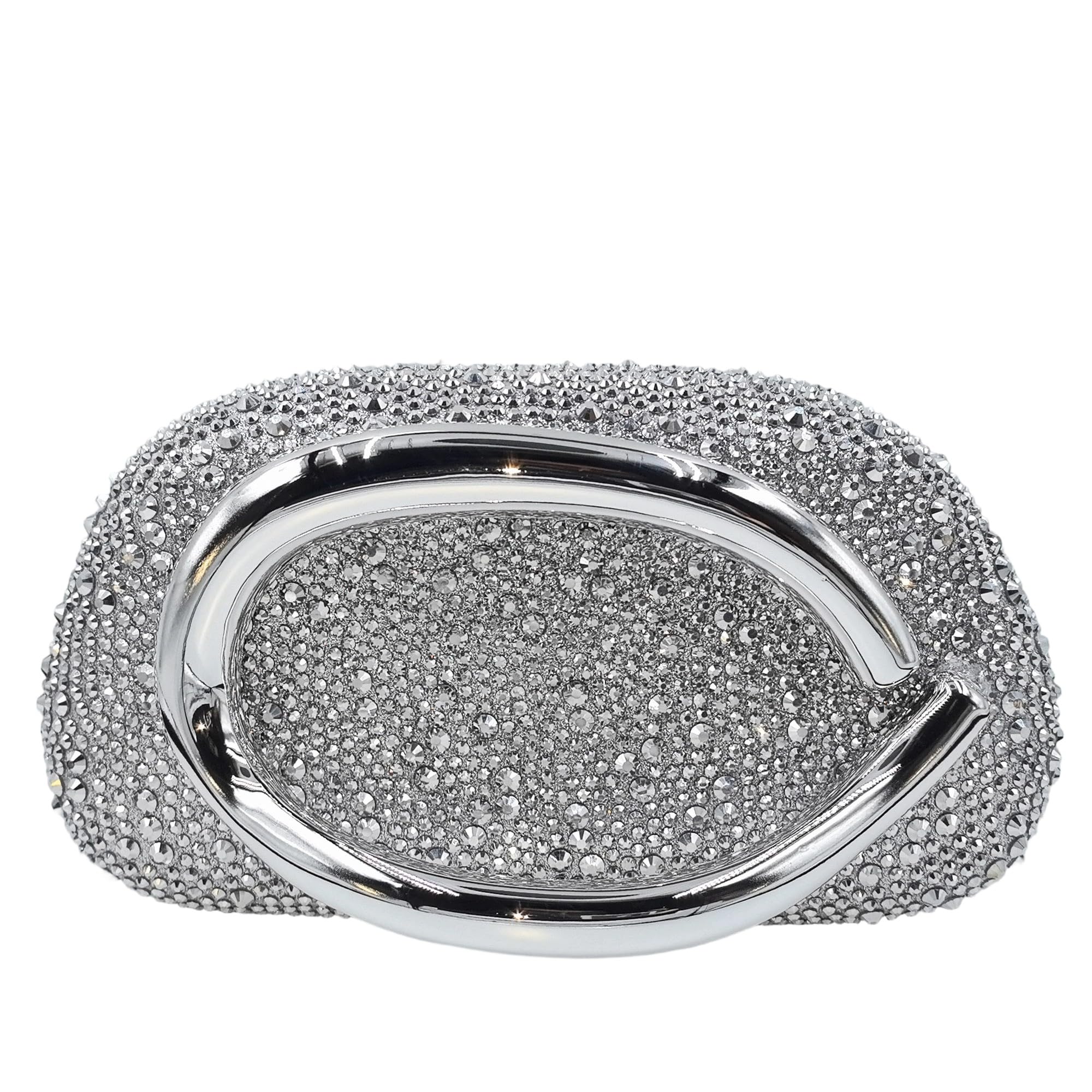 Boutique De FGG Mini Rhinestone Clutch Purses for Women Dressy,Sparkly Evening Bags,Wedding Bridal Crystal Clutch Handbag