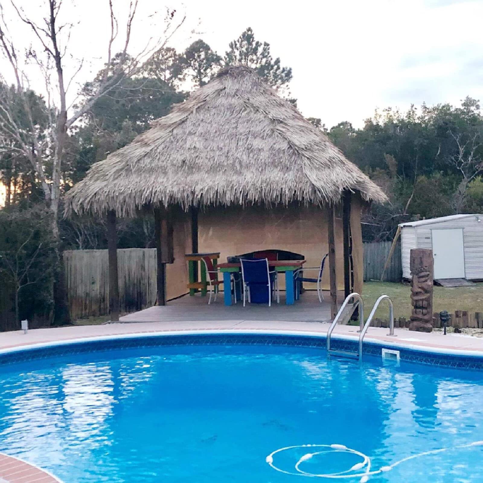 Techo De Palma Techo De Paja Techo De Paja Tiki Bar Techo Artificial Mexican Palm Bar Cover Runner Roll Thatch Tile, para Jardín Patio Gazebos Decoración De Pared