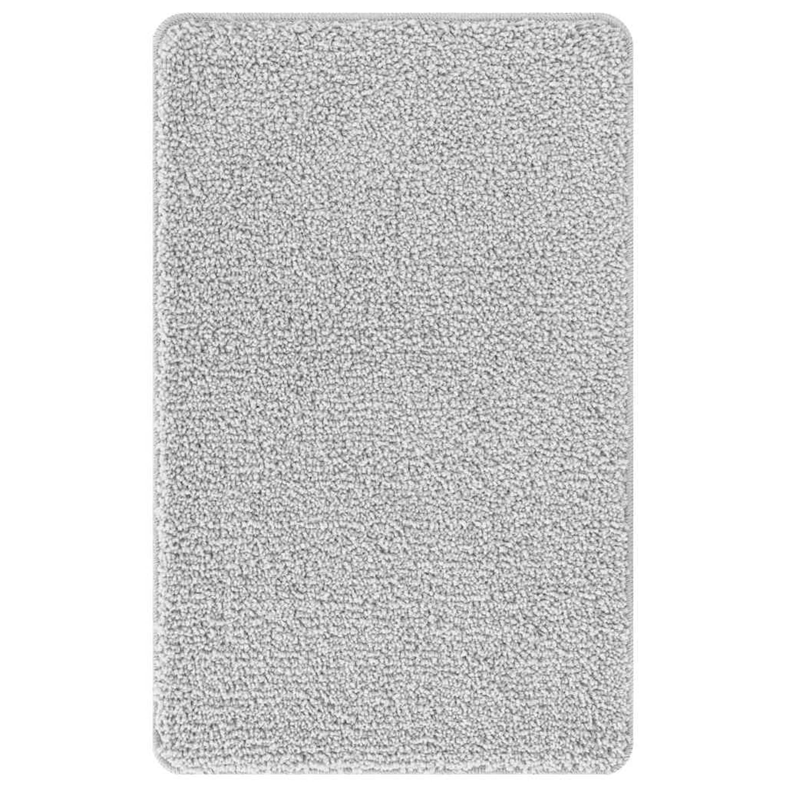Tappetino da Bagno Antiscivolo Grigio 60 x 90 cm PP