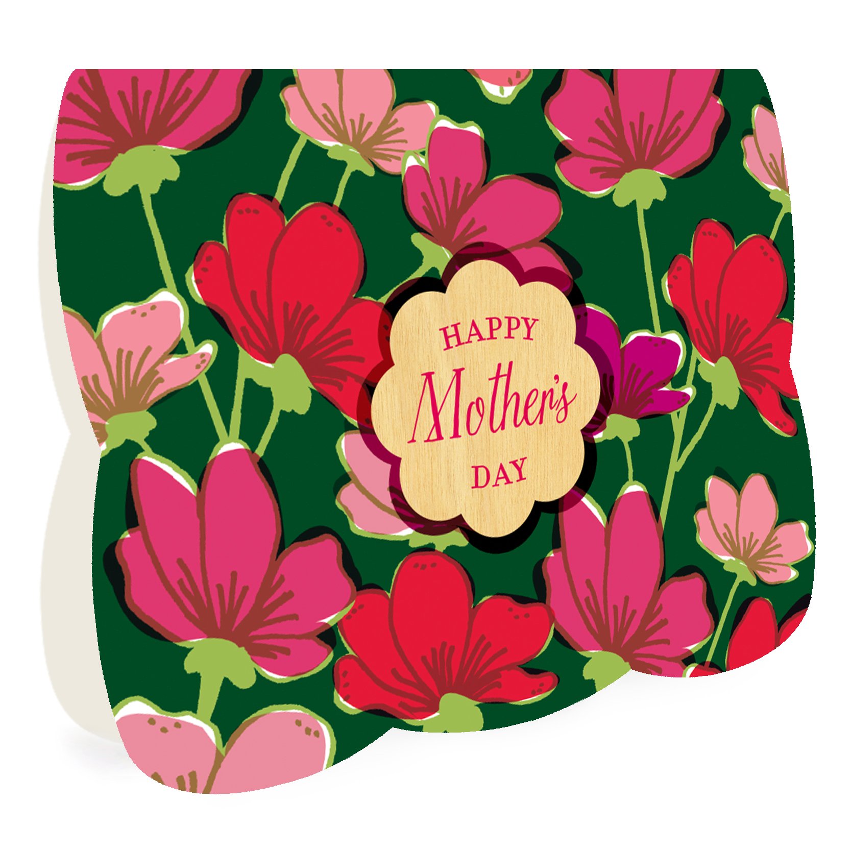 Spring Azaleas Embellished Mother's Day Card by Night Owl Paper Goods