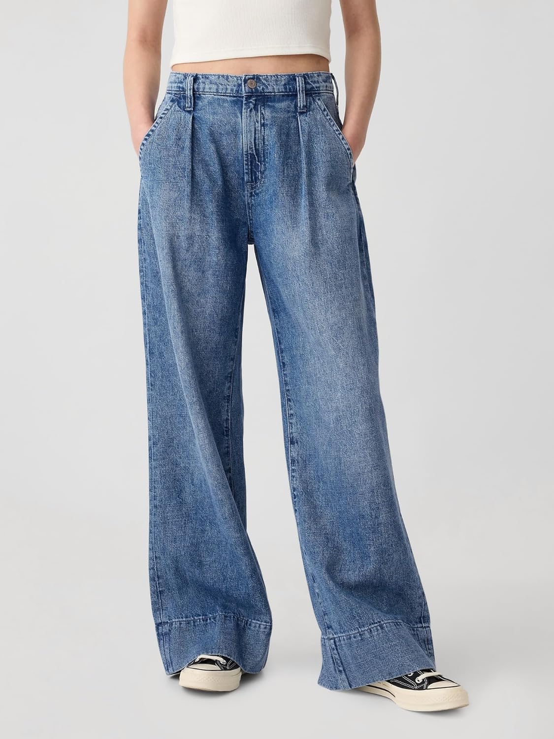 Gap Womens High Rise Wide Leg Pants - Image 2