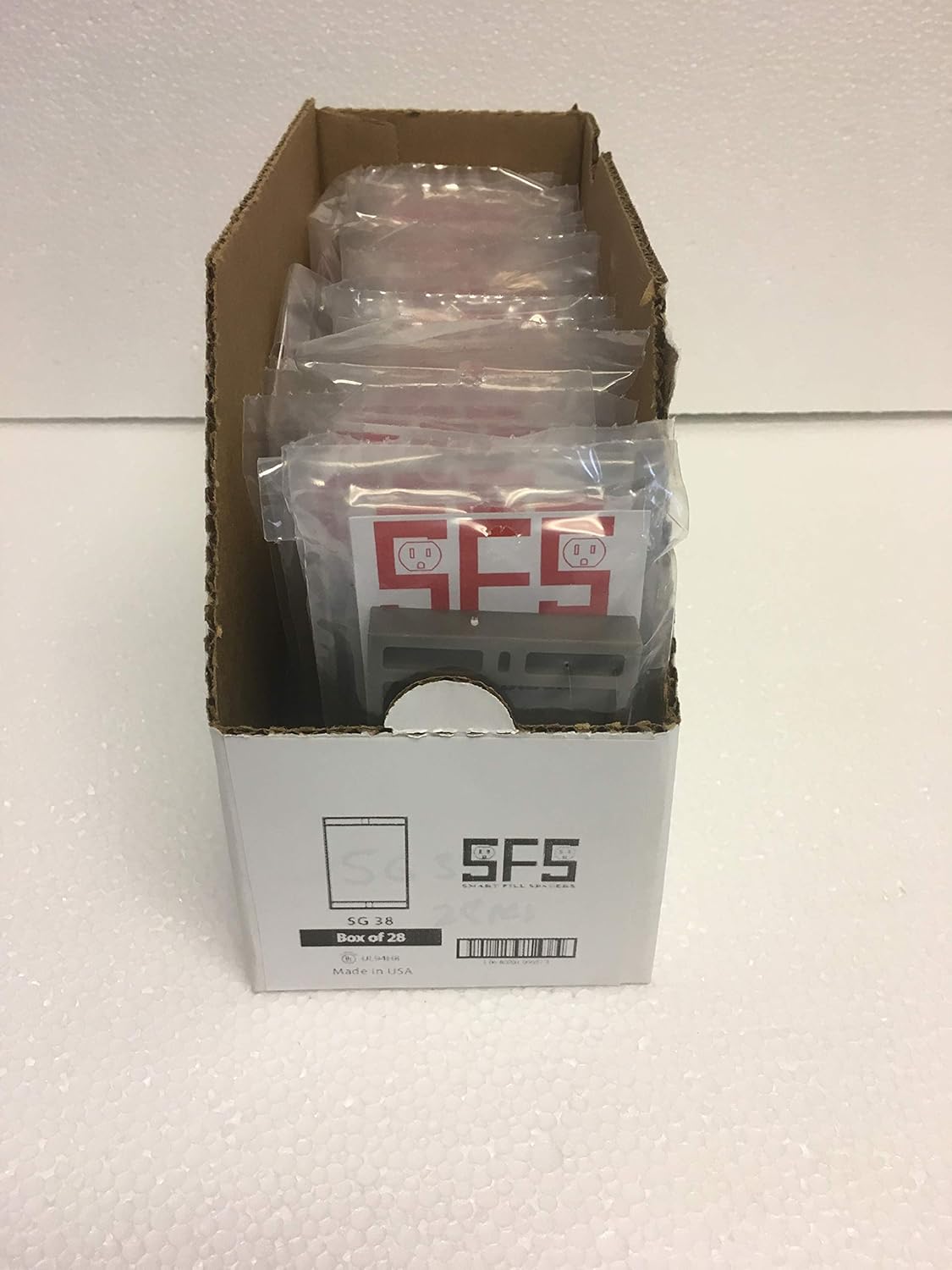 Smart fill Spacers Shelf Package Single Gang 3/8 inch 28