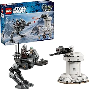 LEGO Star Wars 75444 L’Attaque de l’AT-RT – Jeu – Maquettes de Marcheur Impérial, Tour, Minifigurine du Mandalorien & Figurine de Grogu – Cadeau d’anniversaire pour Garçon, Fille dès 7 Ans & Fans