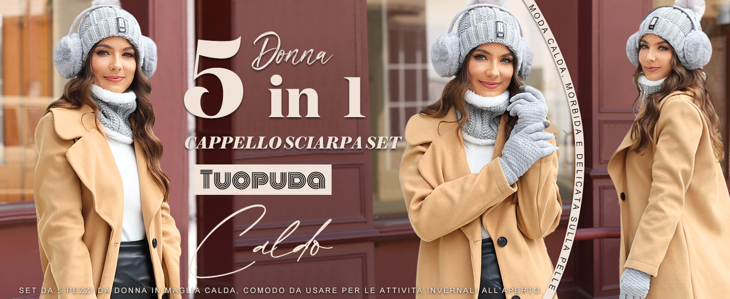 Paraorecchie per bambini cappello sciarpa colletto... - Vicedeal