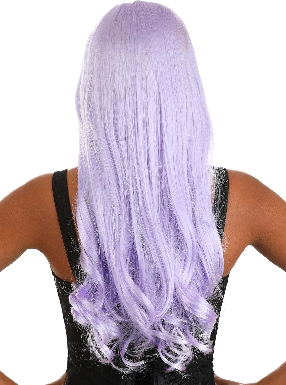 Fun Costumes Women's Light Purple Full Wavy Wig