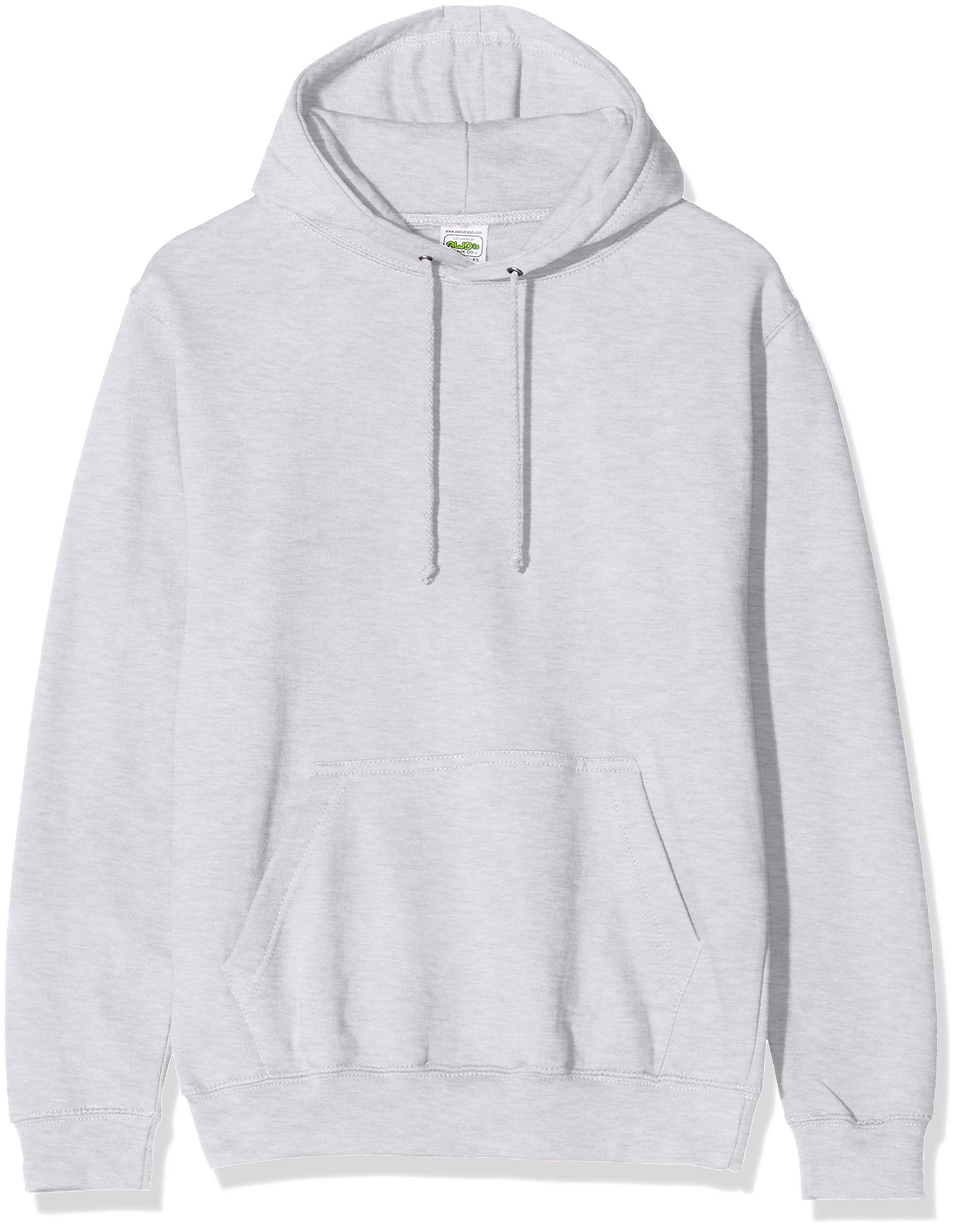 Just Hoods Unisex Gris Hooded Sweatshirt College