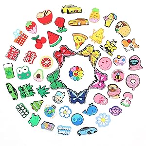 Lbsidiety Cute Cartoon shoe charms PVC shoe Decoration for DIY clog Sandals Bracelets kid girls boy Teen Party Favor…