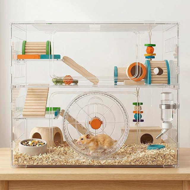 Foto 7 de 7 de Ziyonix Rueda para Hamster Silenciosa, 21cm Rueda para Correr de Hámster con Soporte Ajustable