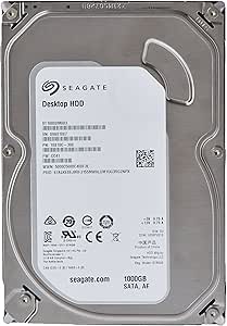 (Old Model) Seagate 1TB Desktop HDD Sata 6Gb/s 64MB Cache 3.5-Inch Internal Bare Drive (ST1000DM003)