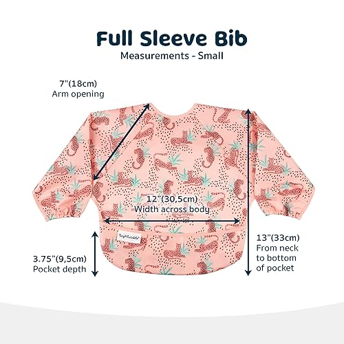 Miniatura 6 de Tiny Twinkle - Babero a prueba de suciedad para bebés y niños pequeños, bonito, de manga larga, impermeable, lavable a máquina, cierre a prueba de
