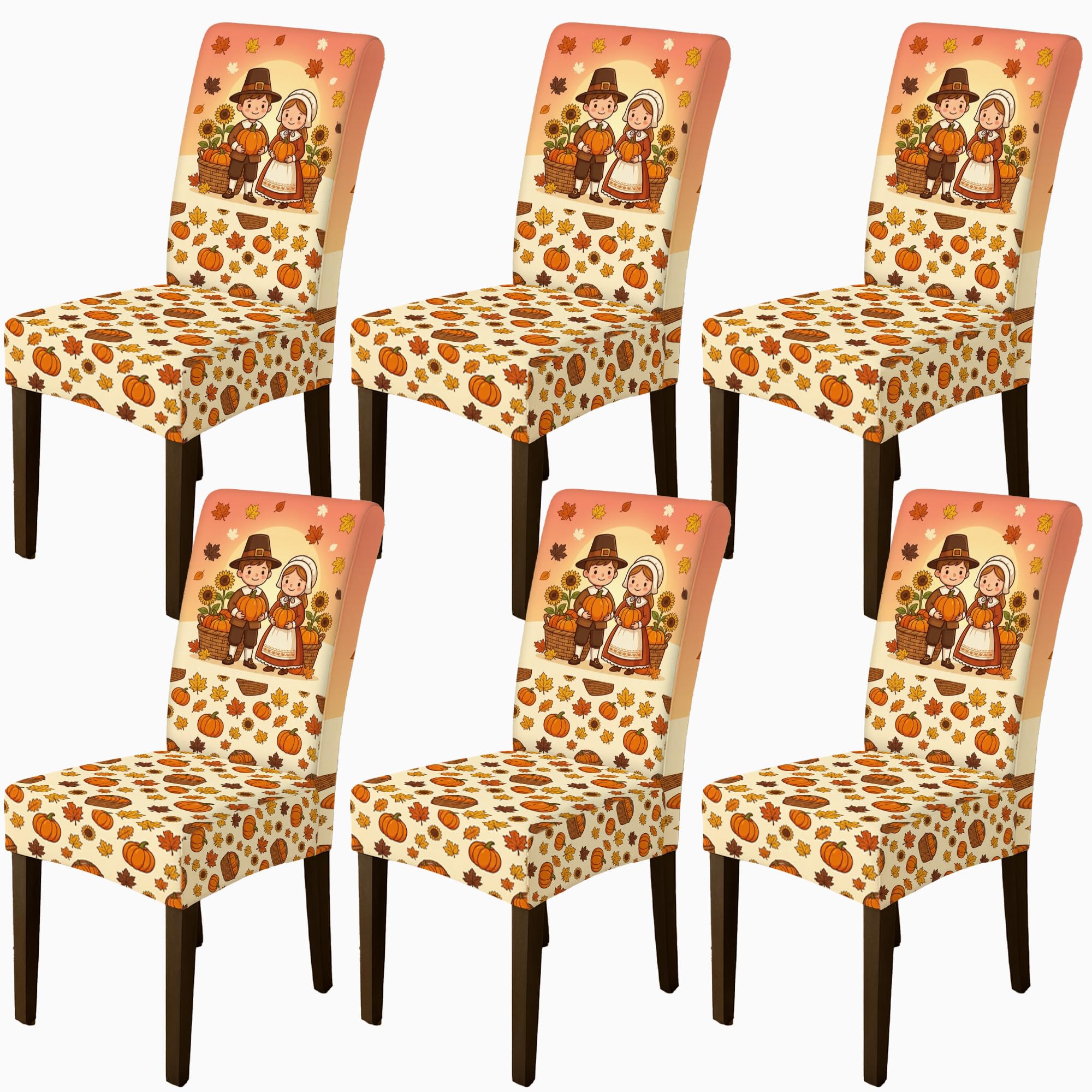 Housse de chaise lavable lot de 6 pour protéger et décorer votre restaurant