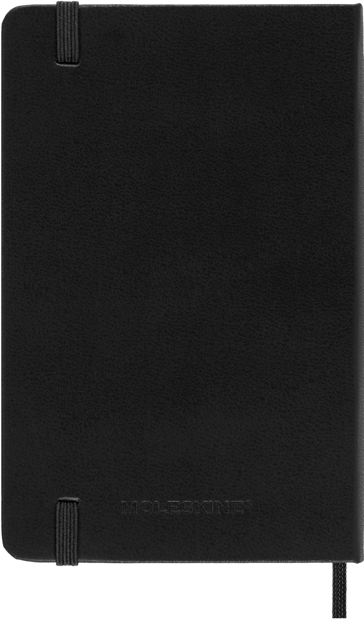 Moleskine 12 Monate Wochen Notizkalender 2026, Pocket/A6, 1 Wo = 1 Seite, rechts linierte Seite, fester Einband, Schwarz
