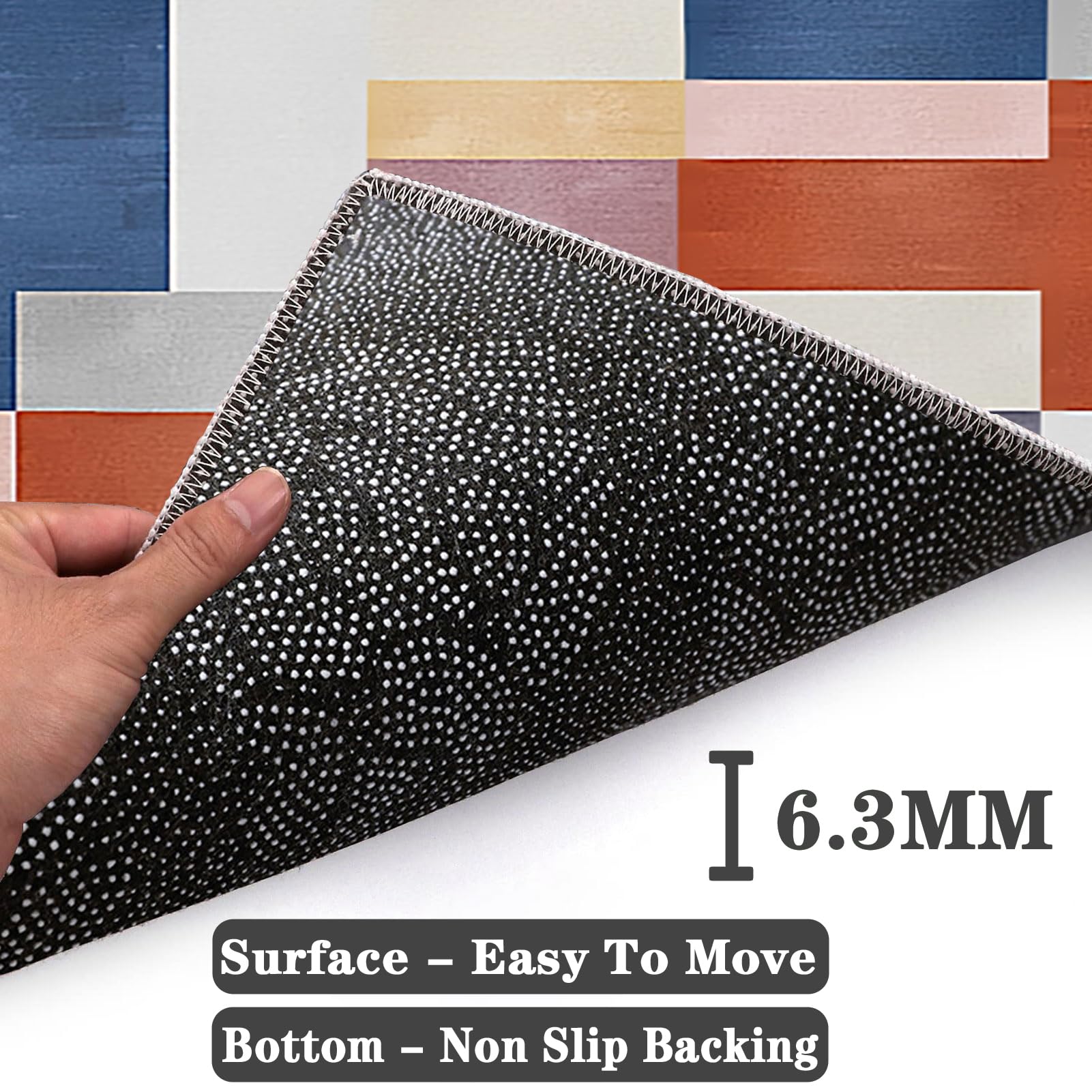 VETCS Gaming Stuhl Unterlage, Bürostuhl Unterlage, Bodenschutz Matte für Bürostuhl, Schreibtischstuhl Unterlage für zu Hause, Bodenschutzmatte für Hartböden, Gaming Teppich für Parkett 120 x 160 cm