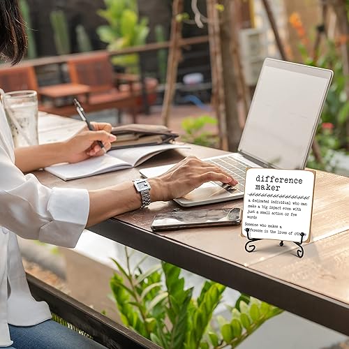 Miniatura 3 de Diference Maker Definition - Decoración decorativa de oficina, regalo de agradecimiento para compañero de trabajo, profesor, jefe, líder, placa de