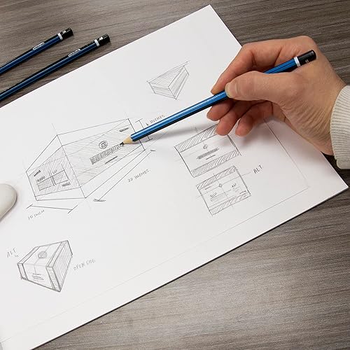 Miniatura 6 de BAZIC Products Bloc de bocetos, cuaderno de bocetos en espiral para artistas y estudiantes, bloc de dibujo con papel grueso, bocetos y dibujo para