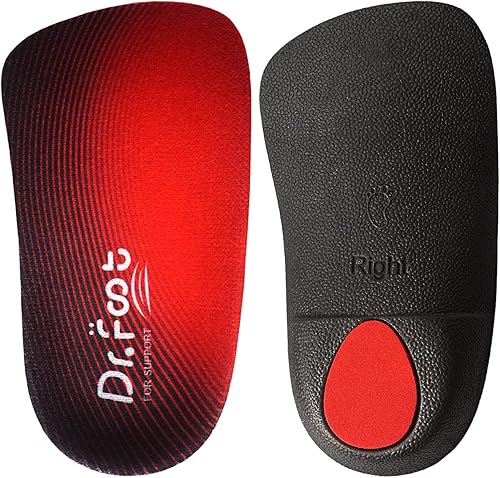 Miniatura 10 de Dr. Foot's - Plantillas ortopédicas de 3/4 de longitud, insertos de soporte de arco alto para pies planos, fascitis plantar sobrepronación y dolor