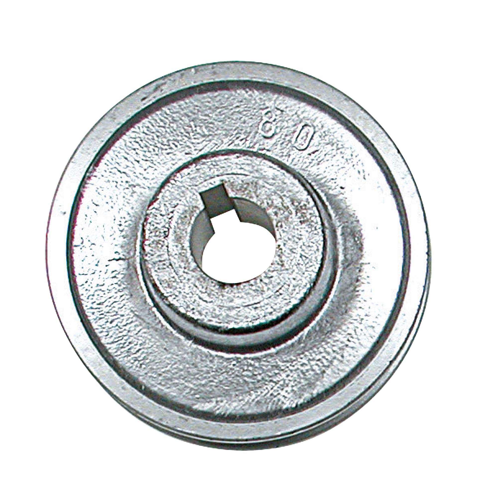 RIBITECH - Poulie diam 80 mm pour moteur électrique