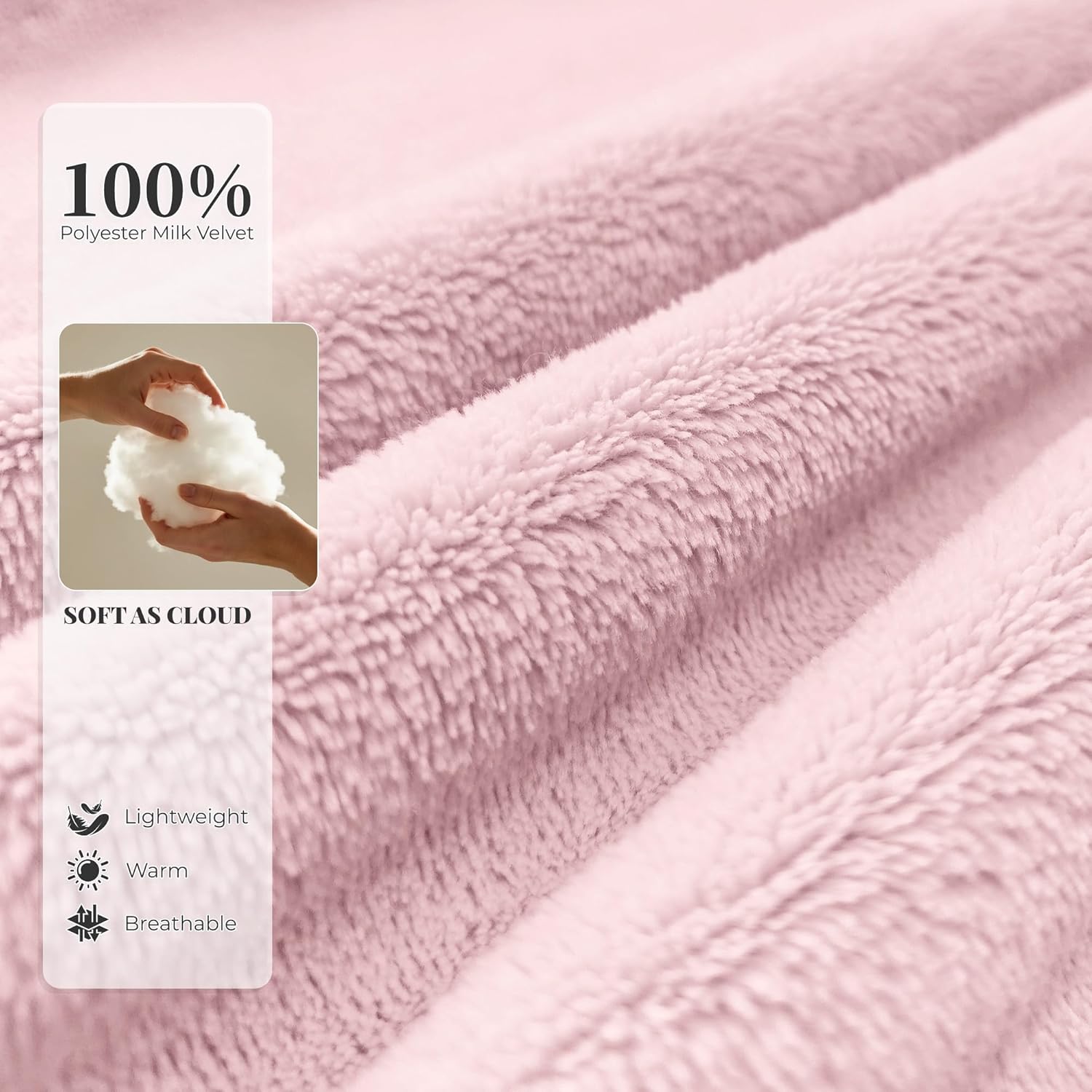 LYCY Womens Hooded Plush Long Robe, Soft Warm Bathrobe for Women Mid-Length Fluffy Spa Robe - Image 2