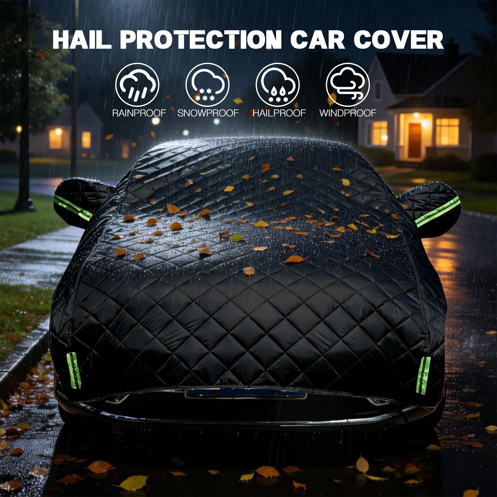 Bâche Voiture Antigrêle pour Mazda 6e Base 2025-2026, Demi Housse Auto Imperméable, Couverture de Voiture Antigrêle, Anti-Vent, Aux UV et Aux Rayures-f1479j