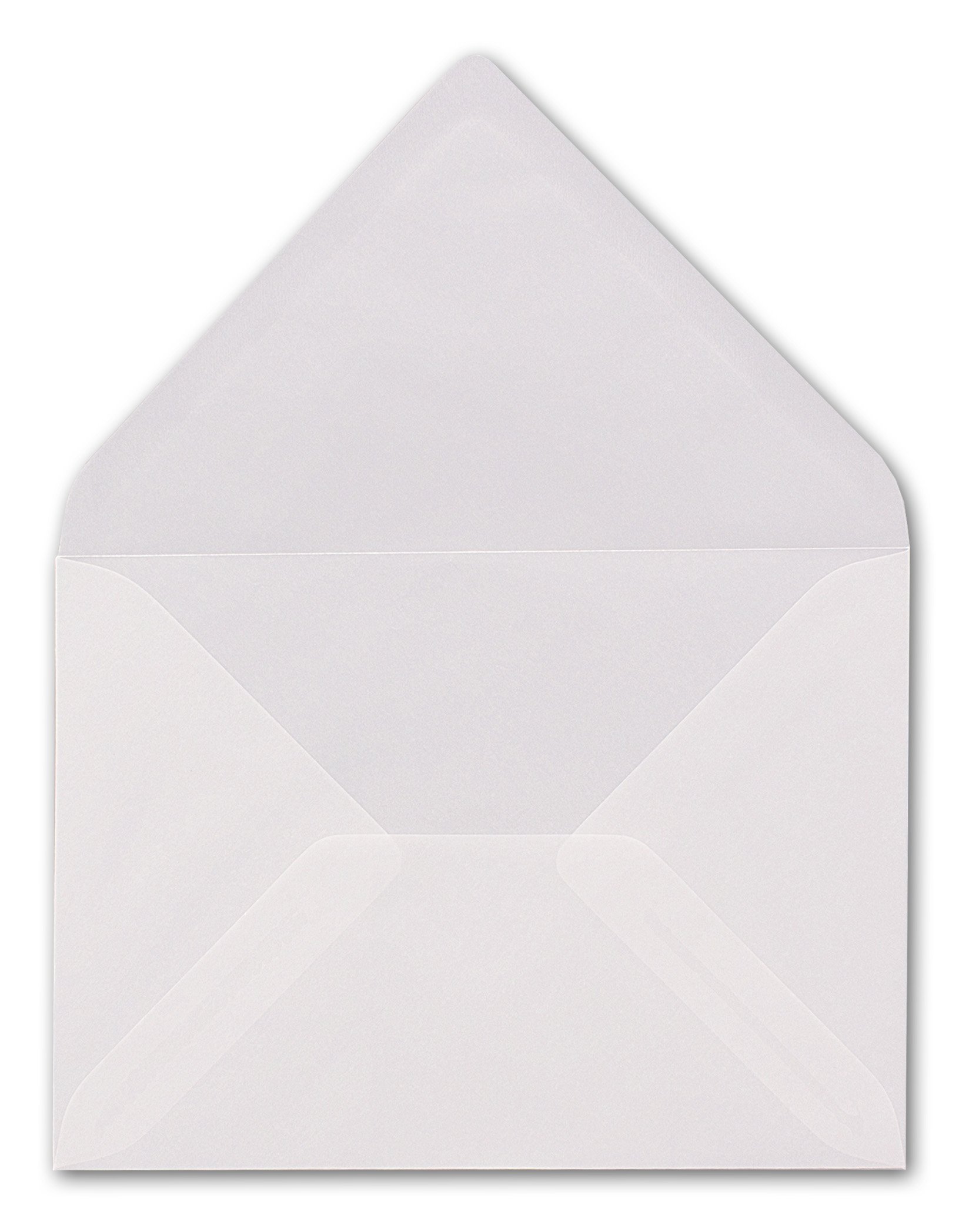 DIN C7 przezroczyste koperty 8,1 x 11,4 cm, 250 szt., z koronkową klapką, 100 g/m², przezroczyste koperty, idealne na chrzest, urodziny, Boże Narodzenie, 250 szt