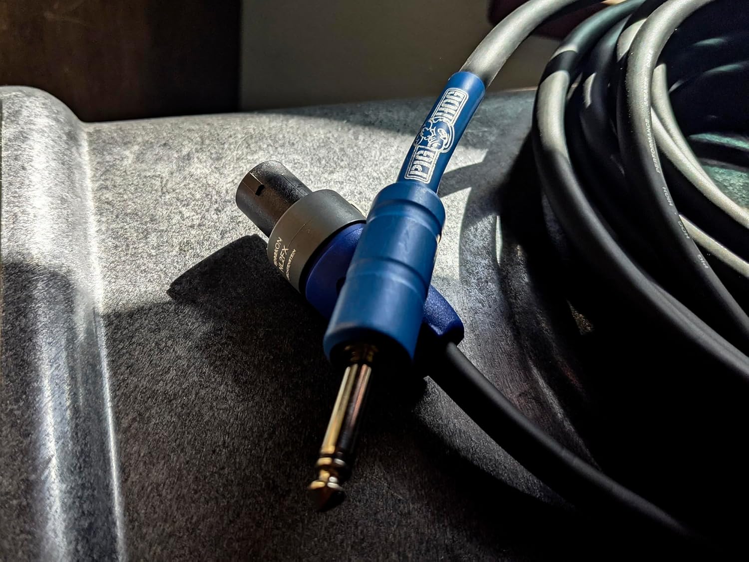 Pig Hog PHSC50S14 High Performance 14 Gauge 9.2mm speakON to 1/4" Speaker Cable, 50 Feet