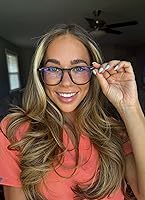 Vista 2 de DIFF Maxwell - Gafas redondas de diseñador con bloqueo de luz azul para hombres y mujeres, protección UV antifatiga ocular, color negro